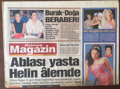 Güneş Gazetesi Magazin Eki 3 Ağustos 2001 - İbrahim Tatlıses Rumeli Hisarını Salladı GZ6878 - 2