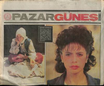 Güneş Gazetesi Pazar Eki 21 Haziran 1987 - Liz Taylar Takılarını İnandığı Dava Uğruna Satışa Çıkardı GZ78624 - 1