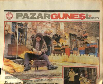 Güneş Gazetesi Pazar Eki 22 Mart 1987 - İstanbuldaki Anadolu.. Hülya Avşar Çaresiz GZ78601 - 1