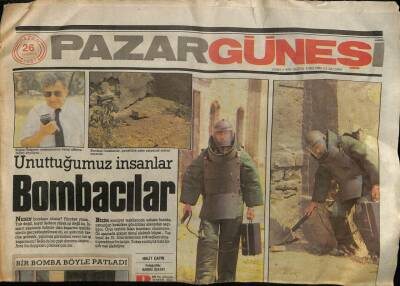 Güneş Gazetesi Pazar Eki 26 Temmuz 1987 - Unuttuğumuz İnsanlar ,Bombacılar GZ78607 - 1