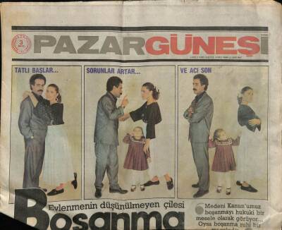 Güneş Gazetesi Pazar Eki 3 Mayıs 1987 - Hülya Avşar Kilo Atıyor GZ78619 - 1