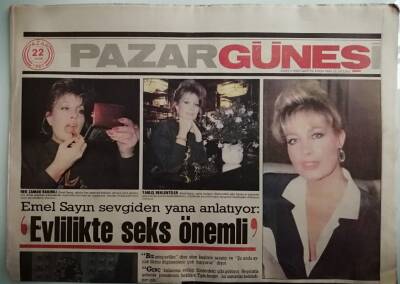 Güneş Gazetesi Pazar Güneşi Eki 22 Kasım 1987 Salih Güney İle Deniz Gökçer 16 Yıl Sonra Buluştular - GZ44262 - 2