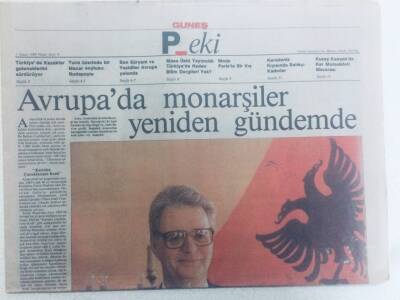 Güneş Gazetesi Peki Eki - 1 Nisan 1990 - Avrupada Monarşiler Yeniden Gündemde GZ40555 - 1