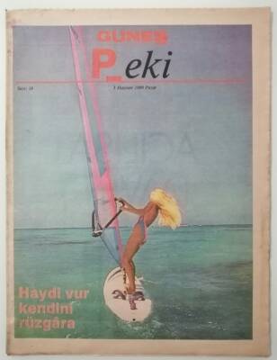 Güneş Gazetesi Peki Eki 3 Haziran 1990 Haydi Vur Kendini Rüzgara -GZ37193 - 1