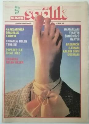 Güneş Gazetesi Sağlık Eki 10 Nisan 1986 Bademcik İltihabı Kalbin Sinsi Düşmanı -GZ37181 - 1