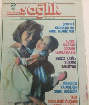 Güneş Gazetesi Sağlık Eki 27 Mart 1986 - Sessiz Katil Yüksek Tansiyon GZ35885 - 1