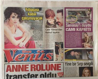 Güneş Gazetesi Venüs Eki 22 Temmuz 2014 - Aslı Enver Anne Rolüne Transfer Oldu GZ28539 - 1