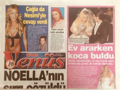 Güneş Gazetesi Venüs Eki 28 Şubat 2006 - Zerrin Özer Ev Ararken Koca Buldu GZ38681 - 1