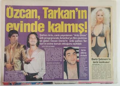 Güneş Gazetesi Venüs Eki 7 Nisan 2004 - Özcan Deniz Tarkanın Evinde Kalmış Dostluklarını ABDde Pekiştirmişler.. GZ18421 - 1