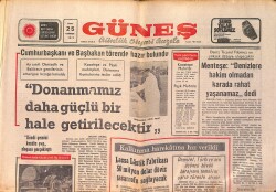 Güneş Günlük Siyasi Gazete 25 Temmuz 1975 - Apollo da Dünyaya Döndü - Lassa Lastik Fabrikası 50 Milyon Dolar Döviz Tasarrufu Sağlayacak GZ158704 - Gökçekoleksiyon