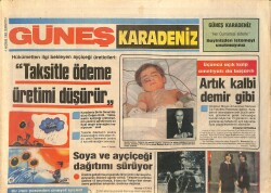 Güneş Karadeniz Gazetesi 4 Haziran 1983 - Sezer Güvenirgil Karadeniz Aşığı - Saraçoğlu Toprak Sanayii Fabrikası Üretime Geçti GZ3357 - Gökçekoleksiyon