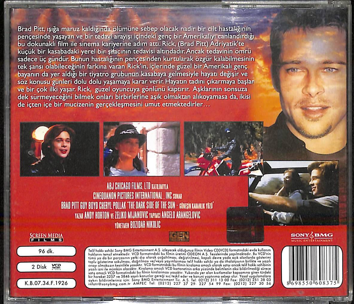Güneşin Karanlık Yüzü - Dark Sıde Of The Sun Orijinal VCD Film ' Brad Pitt ' VCD28290 - 2