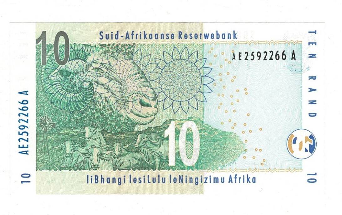 Güney Afrika 10 Rand 2009 ÇİL YKP8090 - 1