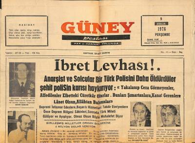 Güney Postası 9 Aralık 1976 - Dürüst Ve Mert Politikacı * KENNEDY GZ117355 - 1