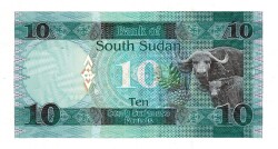 Güney Sudan 10 Pound 2015 ÇİL YKP8144 - 2