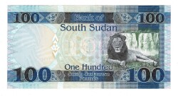 Güney Sudan 100 Pounds 2017 ÇİL YKP8465 - 2