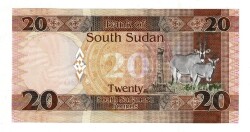 Güney Sudan 20 Pound 2015 ÇİL YKP8143 - 2