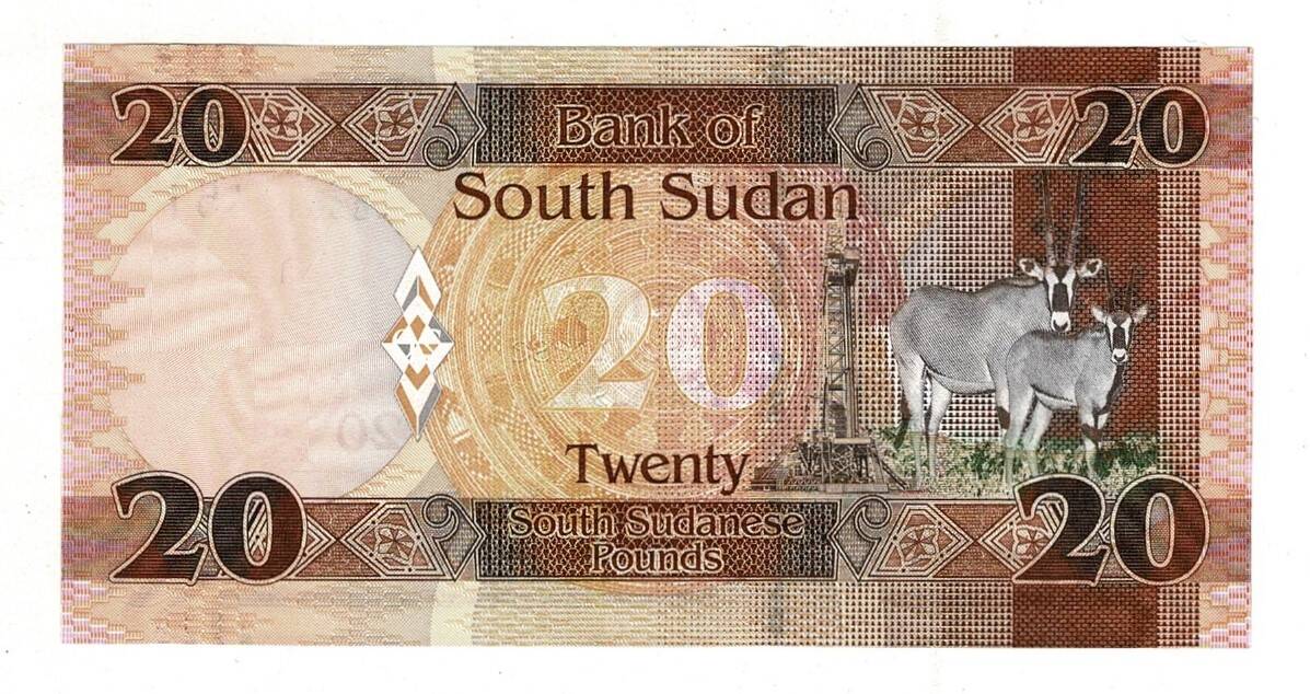 Güney Sudan 20 Pound 2015 ÇİL YKP8143 - 2
