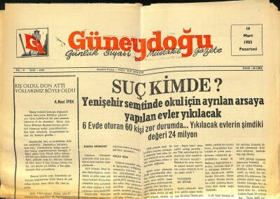 Güneydoğu 14 Mart 1983 - Bozuk Un Çıkartan Üç Un Fabrikası Kapatıldı GZ122387 - 1
