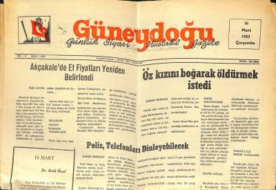 Güneydoğu 16 Mart 1983 - Polis Telefonları Dinleyebilecek GZ122385 - 1