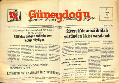 Güneydoğu 18 Mart 1983 - Ziraat Bankası Ve Emlak Kredi Bankası Maliye Bakanlığına Bağlanıyor GZ122383 - 1