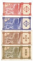 Gürcistan 1/3/5/10 Kuponi 1993 Set YKP8309 - 1