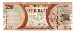 Guyana 50 Dolar 1966-2016 (Bağımsızlığın 100.Yılı) ÇİL YKP8162 - Gökçekoleksiyon