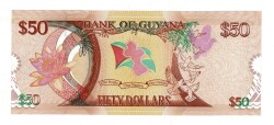 Guyana 50 Dolar 1966-2016 (Bağımsızlığın 100.Yılı) ÇİL YKP8162 - 2