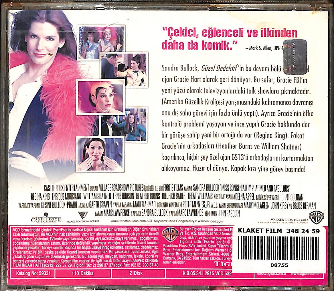  Güzel Dedektif 2 Silahlı Ve Cazibeli (Sandra Bullo) Orijinal VCD Film VCD29109 - 2