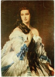 Güzel Kadın Büyük Boy Kartpostal KRT9116 - Gökçekoleksiyon