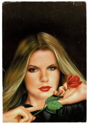 Güzel Kadın Büyük Boy Kartpostal KRT9120 - Gökçekoleksiyon