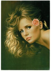 Güzel Kadın Büyük Boy Kartpostal KRT9123 - Gökçekoleksiyon