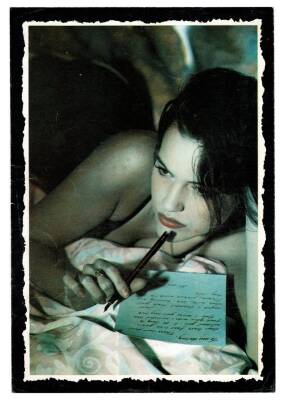 Güzel Kadın Büyük Boy Kartpostal KRT9125 - 1