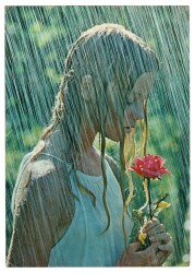 Güzel Kadın Büyük Boy Kartpostal KRT9126 - Gökçekoleksiyon