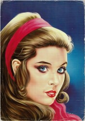 Güzel Kadın Temalı Büyük Boy Kartpostal KRT5723 - Gökçekoleksiyon