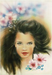 Güzel Kadın Temalı Kartpostal Büyük Boy KRT5610 - Gökçekoleksiyon