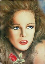 Güzel Kadın Temalı Kartpostal Büyük Boy KRT5626 - Gökçekoleksiyon