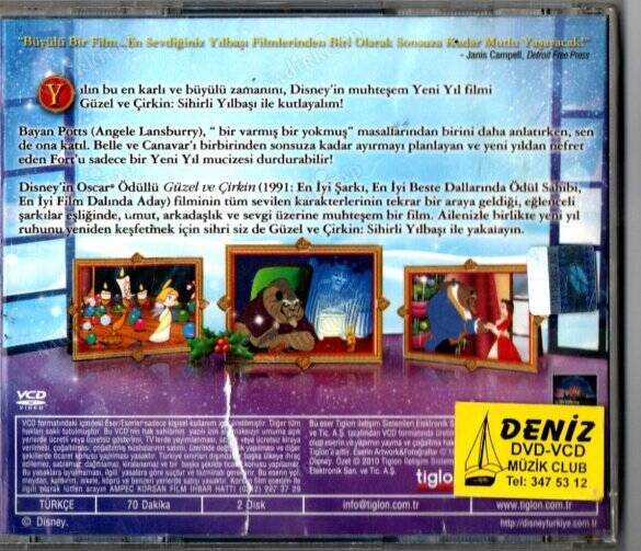 Güzel ve Çirkin Sihirli Yılbaşı (1997) VCD Çizgi Film ***ÇOK NADİR FİLM*** VCD28163 - 2