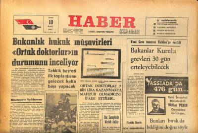 Haber Gazetesi 10 Mart 1967 -İlk Türk Yapısı Muhribe Başbakan Demirel Kaynak Yaptı GZ86721 - 1