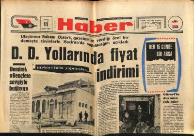 Haber Gazetesi 11 Mart 1966 - Cemal Gürselin Durumu Çok Ağır GZ76274 - 1
