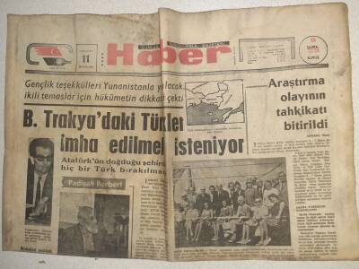 Haber Gazetesi - 11 Mayıs 1966 - Batı Trakyadaki Türkler İmha Edilmek İsteniyor GZ112601 - 1