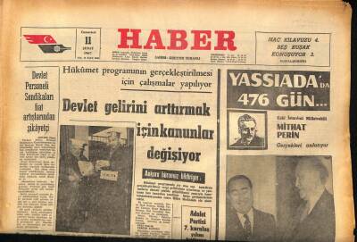 Haber Gazetesi 11 Şubat 1967 - Devlet Gelirini Arttırmak İçin Kanunlar Değişiyor GZ87017 - 1