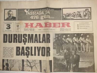 Haber Gazetesi - 12 Nisan 1967 - Yassıadada Duruşmalar Başlıyor Yazı Dizisi GZ112534 - 1