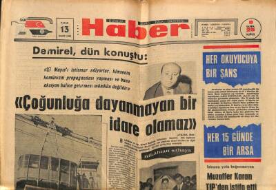 Haber Gazetesi 13 Mart 1966 - Orhan Kemalin Tahliye Talebi Reddolundu GZ76276 - 1