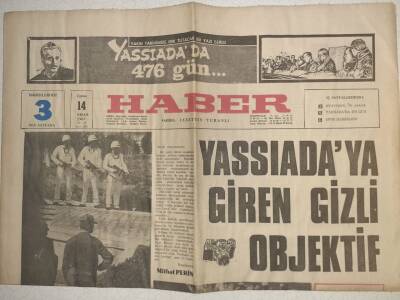 Haber Gazetesi - 14 Nisan 1967 - Yassıadaya Giren Gizli Objektif GZ112568 - 1