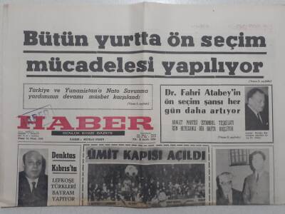 Haber Gazetesi - 14 Nisan 1968 - Ümit Kapısı Açıldı GZ112435 - 1