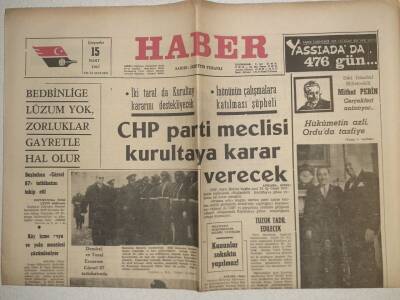 Haber Gazetesi - 15 Mart 1967 - Pansiyonculara Kredi Verilecek GZ112492 - 1