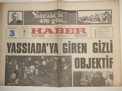 Haber Gazetesi - 15 Nisan 1967 - Yassıadaya Giren Gizli Objektif GZ112514 - 1