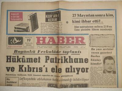 Haber Gazetesi - 19 Nisan 1965 - Üç Bin Bektaşi Ve Alevi Toplandılar GZ112445 - 1