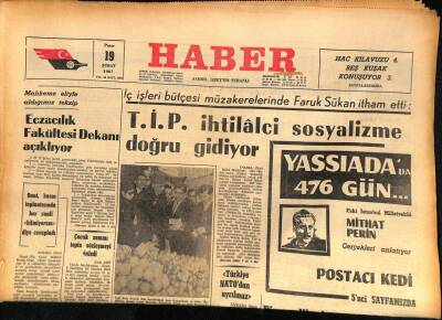 Haber Gazetesi 19 Şubat 1967 - Kırgızlara Ve Sibiryalı Türklere Ait Bir Yazı Meydana Çıkarıldı GZ86675 - 1